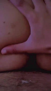 Fucking While We Watch Porn, Fills My Hairy Pussy with Cum