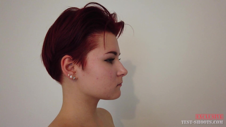 Test-Shoots: Seksi lise öğrencisi kabarık meme uçları sahibi Marija ile çıplak video seçmeleri