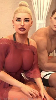 Milfylicious # 09 - milf bionda con tette enormi scopata duramente con un cazzo lungo e grosso e enorme sborrata multipla - gioco porno 3D