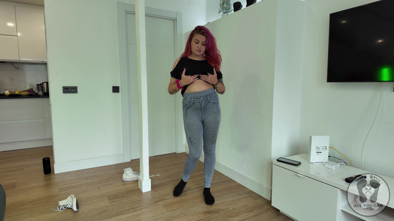 All You Can Fetish: 4K เปลื้องผ้าชุดสบาย ๆ เด้งหัวนมแกล้งคุณ