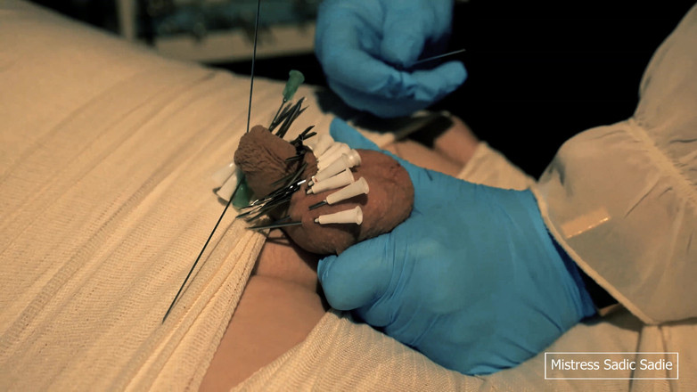 Sadic Sadie: Gra medyczna z mumifikacją, igłami, CBT i elektrodynamiką.