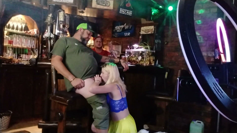 Bigjoefuckalott: Good Morning Sexy Blond at the Bar