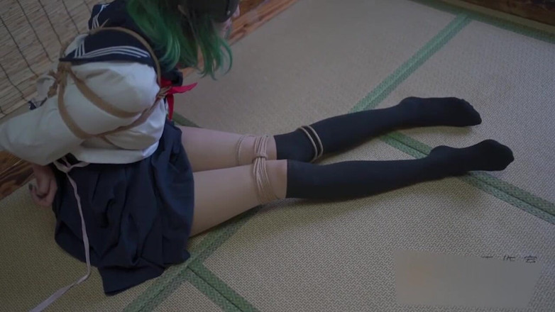 Aisan girl bondage: Xr65-a Girl in a School Uniform Had Her Feet Tickled.