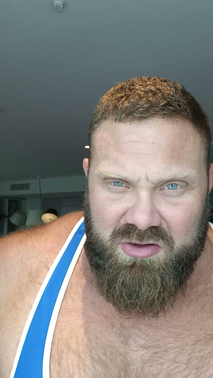 JackStacked: Jack Stacked - Dominant Muscle Daddy Wrestling Singlet Strip and Dirty...