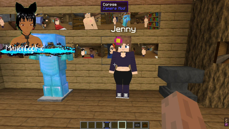 Manor Cookie: Minecraft jenny mod fapcraft jenny और zoey चोदने और तीन लोगों वाली चुदाई करने के लिए यहाँ हैं