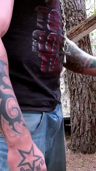 Fitness trainer fucks horny teen Emy in the forest and gives her a cumshot