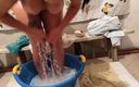Emma Alex: A Village Girl Washes Her Body in a Basin of...