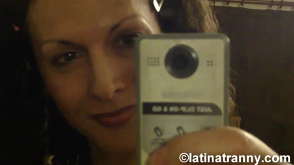 Nikki Montero: Nikki on the mirror being sissy