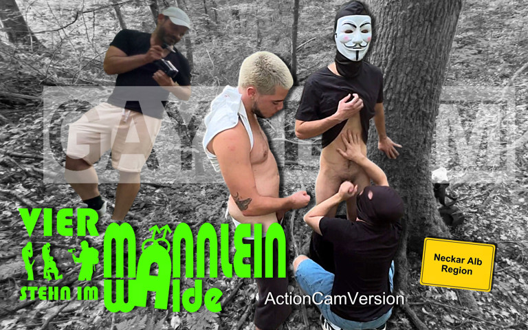 Vier Maennlein Stehn Im Walde Actioncam (vidno.79) (GAYheim)