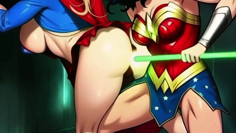 Spicy Toons: Supergirl en gangbang y penetrada con kriptonita