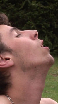 Two handsome gay's fuck outdoor