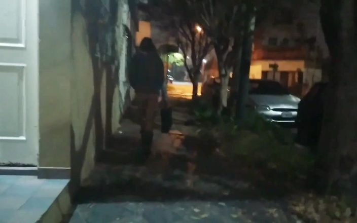 Active Couple Arg: Girl Flashing Naked in the Street Fucking in Public Voyeurs...