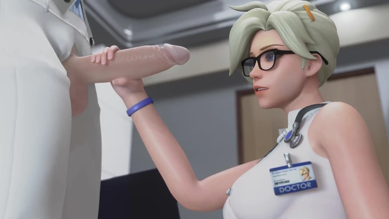 Velvixian 3D: Overwatch mercy - ngocok kontol x sepong kontol