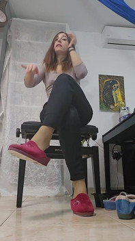 Chaussures pendantes