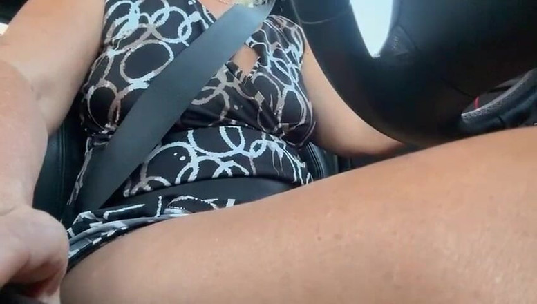 Step Mommy: Kåt mogen mamma i bilen på morgonen, kör till jobbet