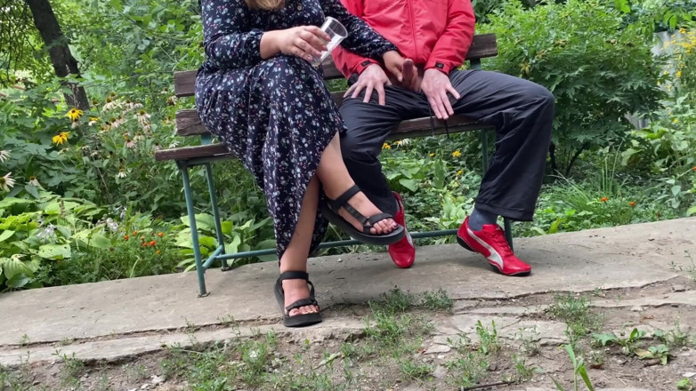 OurFetishLife: Mature Stepmom Milks My Dick Outdoors in the Park
