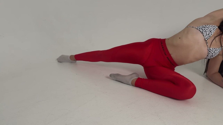 Skinny_lady69: Tight röda leggings yoga