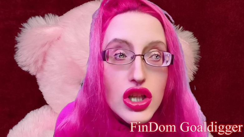 FinDom Goaldigger: Transformación de juguete de peluche rosa jodida