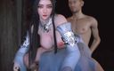 Why fuck so hard: 3D 性感亚洲女郎展示她完美的脚并被陌生人操