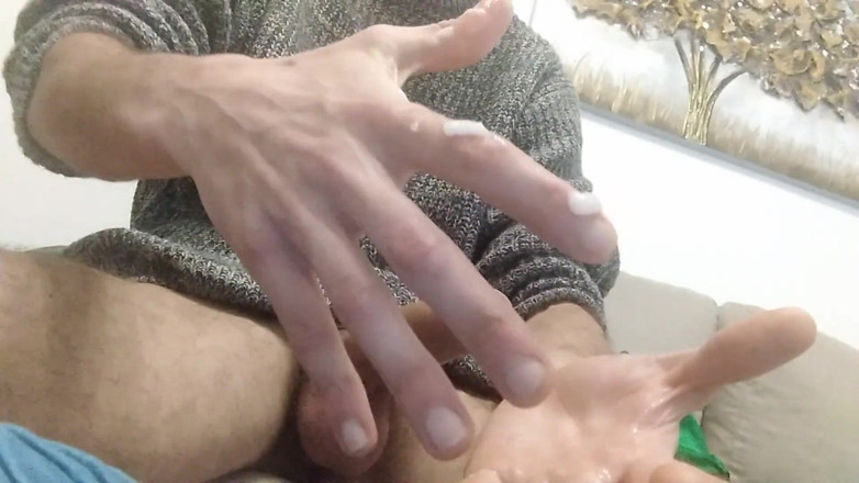 Elvissc: Super Big Hard Cock Empties Cum From His Hairy Balls...