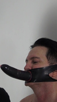 Sarung Tangan Gergasi Ch dengan Muka Dildo Menghisap Menggoda