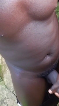 Extra Monstrous BBC Gets Outdoor Massage
