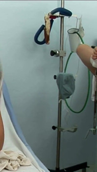 Nice young girl Kristina gets hardcore gyno exam and urinotherapy