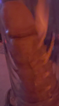 Buzz Plays with 12.in Cock Pump