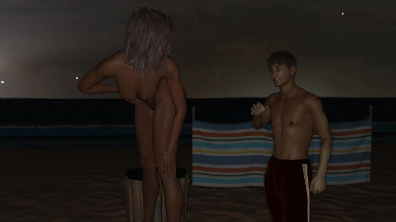 Dirty GamesXxX: 타코: 해변에서 알몸으로 걷는 아내를 감히 하는 남편 - 에피소드 102