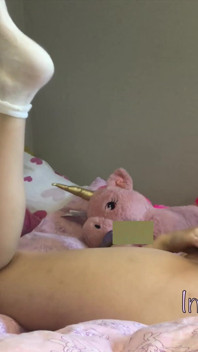 Horny Blonde Masturbates with Many Thick Dildos