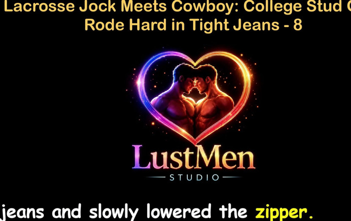 LustMen: 英語オーディオ・ゲイセックスストーリー - ラクロス選手とカウボーイの出会い:大学のスターがタイトジーンズで激しく遊ぶ - パート8