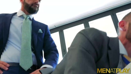 Menat Play: MENATPLAY suited Latino Hector De Silva anal fucks Axel Max