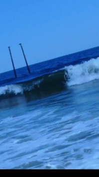 Carolina beach bläst, um zu knallen