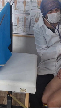 秘密の婦人科医は自分が撮影されていることを知らなかった!