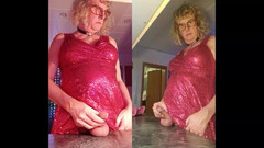 TSLillySophie: Tgirl Anna se udělá s růžovým kolíkem v zadku a...