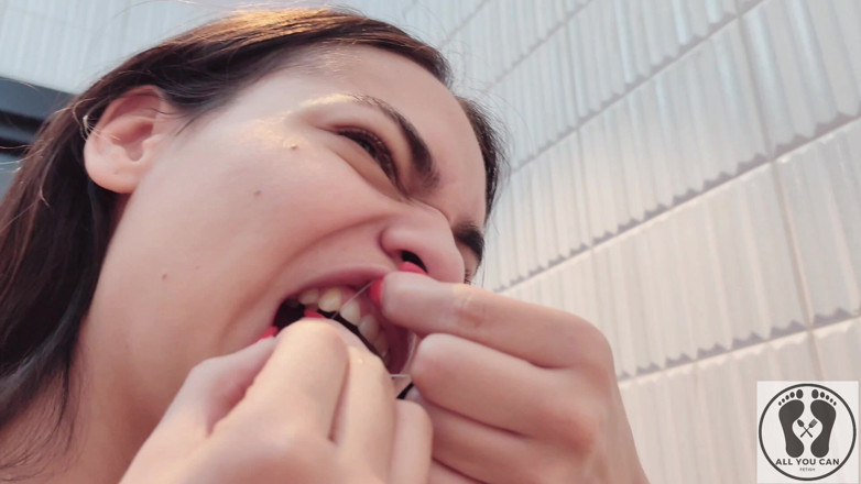 All You Can Fetish: 4k diş hijyen uzmanı rutin ağız fetişi yakın çekim çıplak