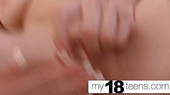 My 18 Teens: MY18TEENS – Babe masturbate wet pussy glass dildo