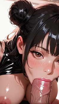 Jolie Fille, Pipe Baveuse, Anime Hentai