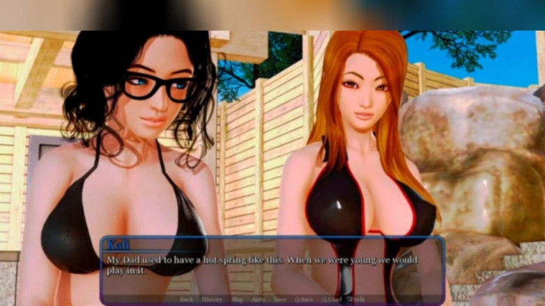 3DXXXTEEN2 Cartoon: Threesome with an elf and a robot. 3D porn cartoon sex