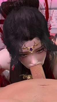 Une jolie modèle de cosplay en 3D se fait baiser dans la chambre