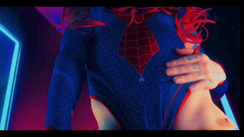 St8man: Spider -man går bananer - sexig femboy bubbla Rumpa