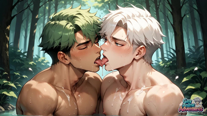 Gay Anime Adventures: この筋肉質な男と一緒に森の中でのハンサムなセックスで、あなたの欲情を解き放ちましょう!究極のゲイを体験しよう
