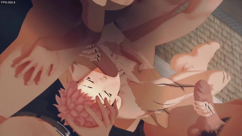 Yaoitube: Jujutsu Kaisen Yaoi - Yuuji Itadori v orgii