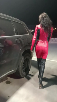 Tanken in Leder Und Boots