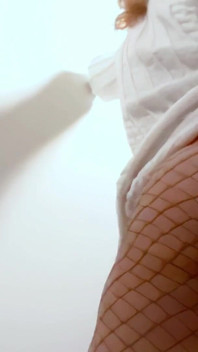 Ann-lorca: Horny MILF Redhead Ann Lorca Doing a Hot Striptease in the Stairs