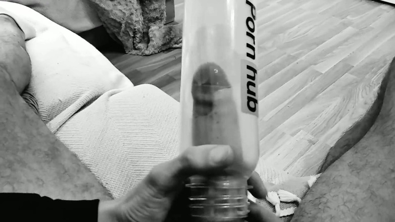 Elvissc: Vintage gruba kutas jebanie butelka z finalnym creampie