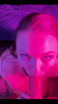 Aspen a BBW Sucking on Daddies Cock and Getting Face Fucked