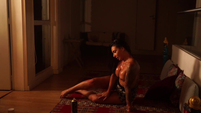 Cipriani: Sensual Latina Doing a Striptease in Low Light