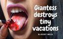 AnittaGoddess: Giantess vore and destroys tiny vacation