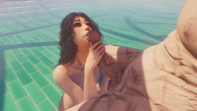 Hentaigamer18: Luksusowy basen pieprzyć animację 3D